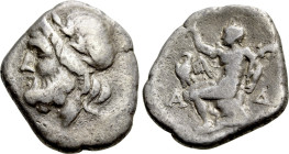 ARKADIA. Arkadian League. Megalopolis. Triobol or Hemidrachm (Circa 175-168 BC)