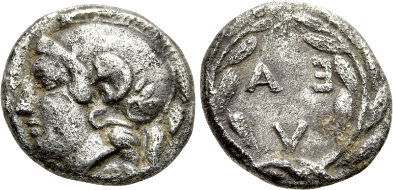 AEOLIS. Elaia. Obol (4th-3rd century BC). 

Obv: Helmeted head of Athena left....