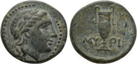 AEOLIS. Myrina. Ae (2nd-1st centuries BC)