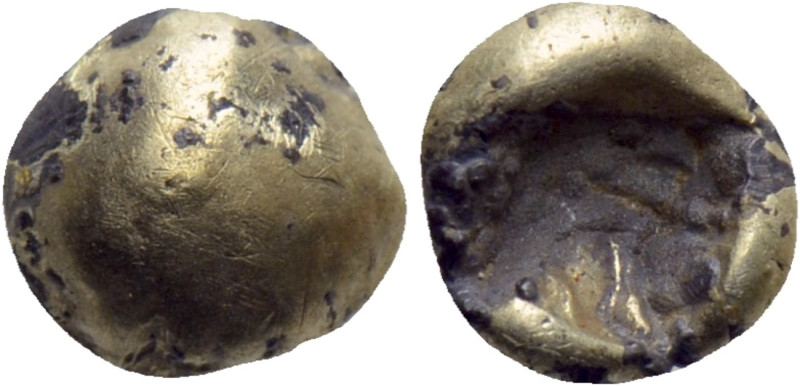 IONIA. Uncertain. Fourée 1/24 Stater (Circa 650-600 BC). 

Obv: Plain globular...