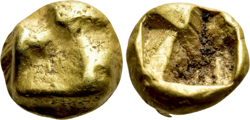 IONIA. Uncertain. EL 1/48 Stater (Circa 625-600 BC). 

Obv: Raised countercloc...