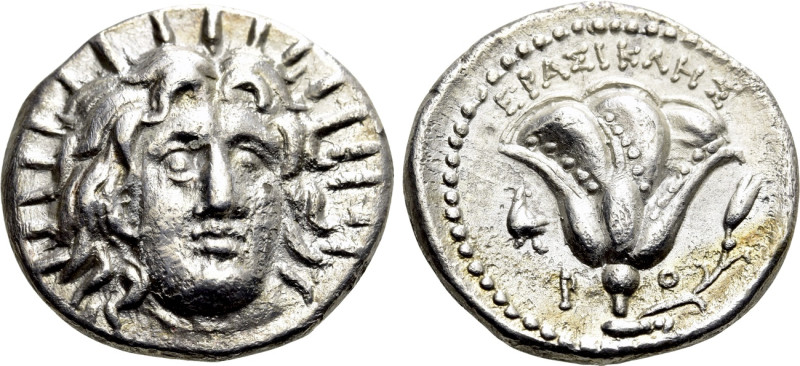 CARIA. Rhodes. Didrachm (Circa 250-229 BC). Erasikles, magistrate. 

Obv: Head...