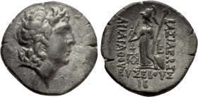 KINGS OF CAPPADOCIA. Ariarathes IX Eusebes Philopator (Circa 100-85 BC). Drachm. Mint A (Eusebeia under Mt. Argaios). Dated RY 12 (89/8 BC)