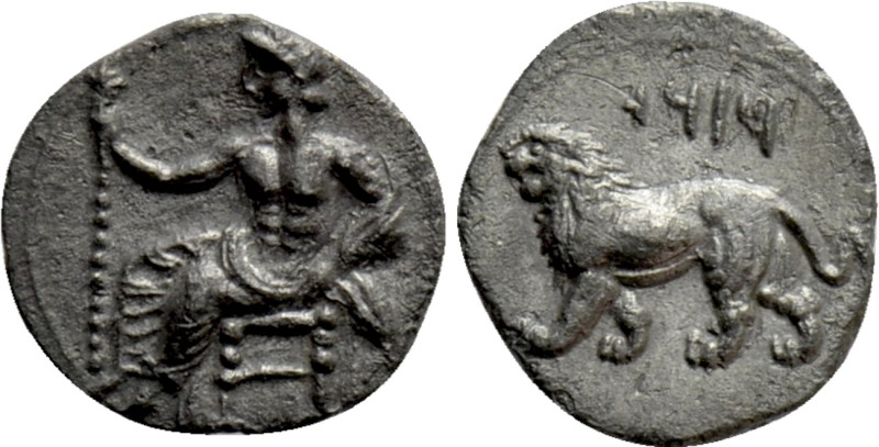 CILICIA. Tarsos. Mazaios (Satrap of Cilicia, 361/0-334 BC). Obol. 

Obv: Baalt...