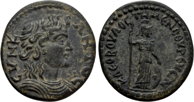 PHRYGIA. Temenothyrae. Pseudo-autonomous. Time of Gallienus (253-268). Ae. Kleob...