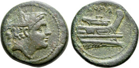 ANONYMOUS. Semuncia. Rome (Circa 217-215 BC)