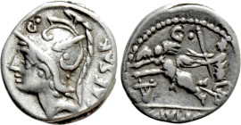 L. JULIUS L. F. CAESAR. Denarius (103 BC). Rome