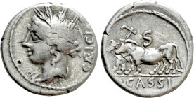 L. CASSIUS CAECIANUS. Denarius (102 BC). Rome