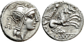 D. SILANUS L.F. Denarius (91 BC). Rome
