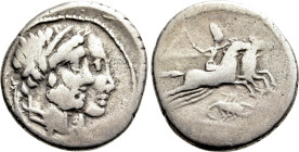 C. CENSORINUS. Denarius (88 BC). Rome