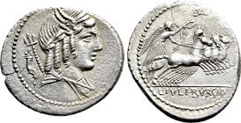 L. JULIUS BURSIO. Denarius (85 BC). Rome