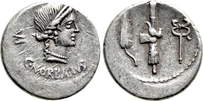 C. NORBANUS. Denarius (83 BC). Rome. 

Obv: C NORBANVS. 
Diademed head of Ven...