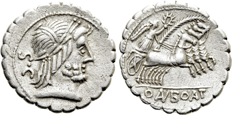 Q. ANTONIUS BALBUS. Serrate Denarius (83-82 BC). Contemporary Geto-Dacian imitat...