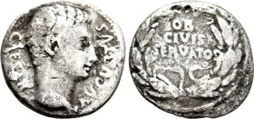 AUGUSTUS (27 BC-14 AD). Denarius. Uncertain mint in Spain, possibly Colonia Patricia