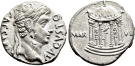 AUGUSTUS (27 BC-AD 14). Denarius. Uncertain mint in Spain, possibly Colonia Patricia