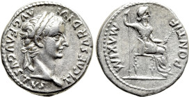 TIBERIUS (14-37). Denarius. "Tribute Penny" type. Lugdunum