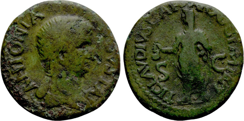 ANTONIA II (Augusta, 37 & 41). Dupondius. Rome. 

Obv: ANTONIA AVGVSTA. 
Drap...