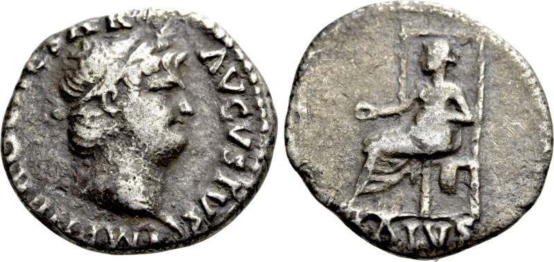 NERO (54-68). Denarius. Rome. 

Obv: IMP NERO CAESAR AVGVSTVS. 
Laureate head...