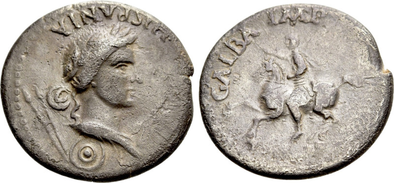 GALBA (68-69). Denarius. Uncertain mint in Spain, possibly Tarraco. 

Obv: GAL...