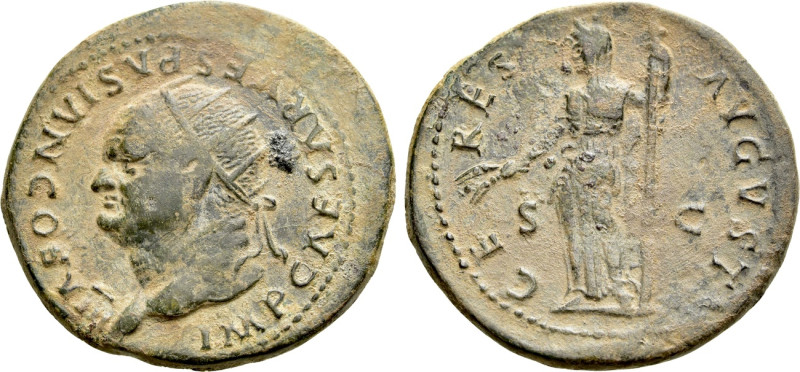 VESPASIAN (69-79). Dupondius. Rome. 

Obv: IMP CAESAR VESPASIAN COS VIII. 
Ra...