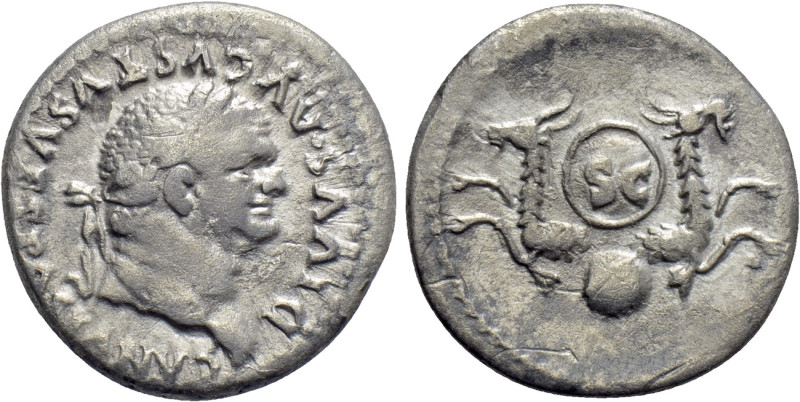 DIVUS VESPASIAN (Died 79). Denarius. Rome. 

Obv: DIVVS AVGVSTVS VESPASIANVS. ...
