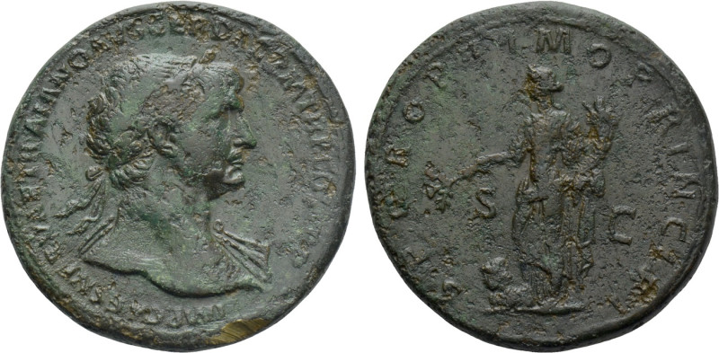 TRAJAN (98-117). Sestertius. Rome. 

Obv: IMP CAES NERVAE TRAIANO AVG GER DAC ...