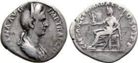 PLOTINA (Augusta, 105-123). Denarius. Rome