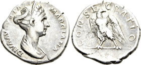DIVA MARCIANA (Died 112/4). Denarius. Rome