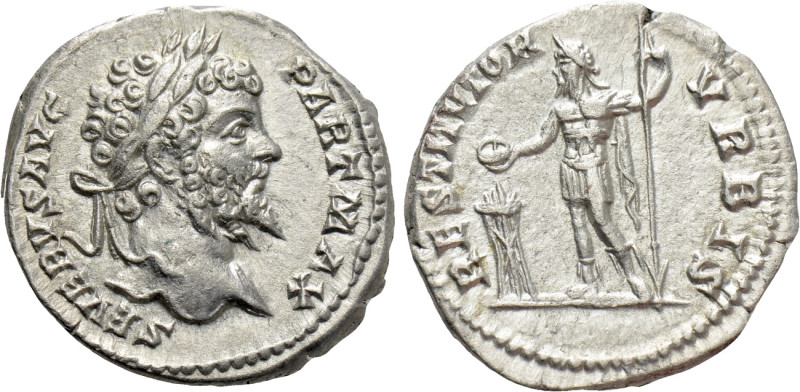 SEPTIMIUS SEVERUS (193-211). Denarius. Rome. 

Obv: SEVERVS AVG PART MAX. 
La...