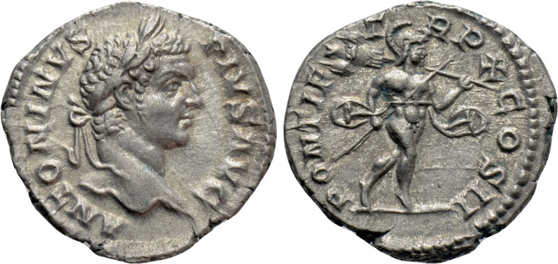 CARACALLA (197-217). Denarius. Rome. 

Obv: ANTONINVS PIVS AVG. 
Laureate hea...