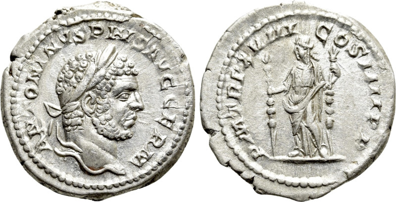 CARACALLA (197-217). Denarius. Rome. 

Obv: ANTONINVS PIVS AVG GERM. 
Laureat...