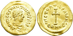 TIBERIUS II CONSTANTINE (578-582). GOLD Tremissis. Constantinople