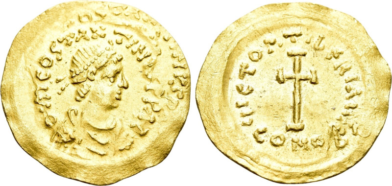 TIBERIUS II CONSTANTINE (578-582). GOLD Tremissis. Constantinople. 

Obv: δ M ...