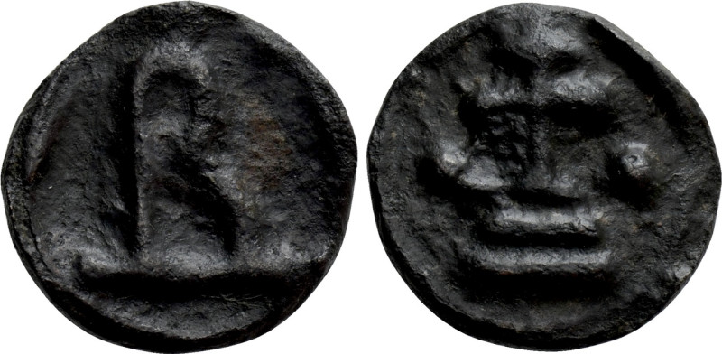 BASIL I THE MACEDONIAN (867-886). Ae. Cherson. 

Obv: Large B set upon base.
...