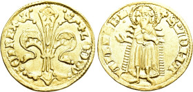 HUNGARY. Ludwig I (1342-1382). GOLD Goldgulden. Buda. Florentine type