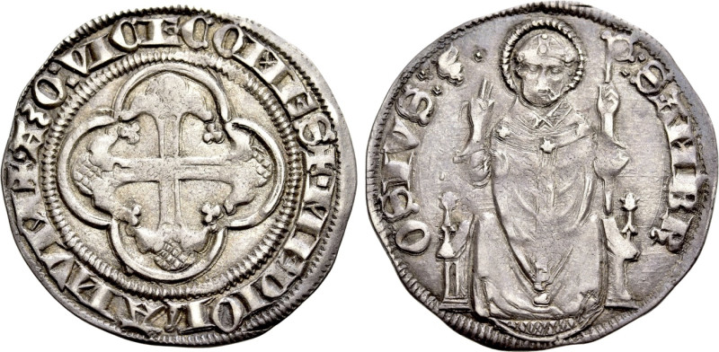 ITALY. Milano. Azzo Visconti (1329-1339). Grosso. 

Obv: + AZO VICECOMES + MED...