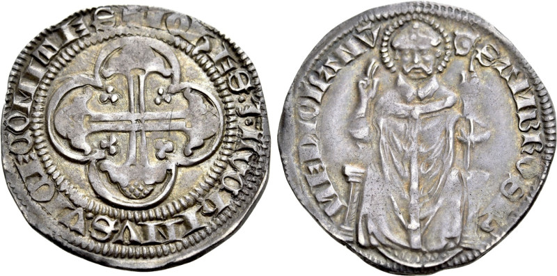 ITALY. Milano. Luchino e Giovanni Visconti (1339-1349). Grosso. 

Obv: + IOHES...