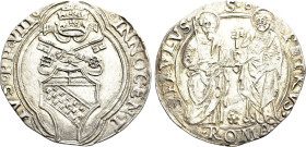ITALY. Papal States. Innocent VIII (1484-1492). Grosso. Rome