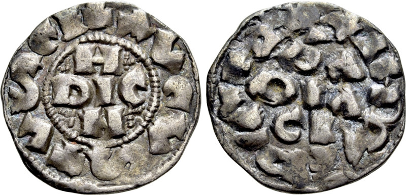 ITALY. Pavia. Enrico III di Franconia (1056-1106). Denaro. 

Obv: + AVCVSTVS. ...