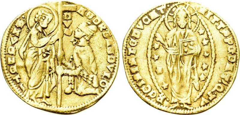 ITALY. Venice. Andrea Dandulo (1343-1354). GOLD Ducat. 

Obv: ANDR DANDVLO / D...