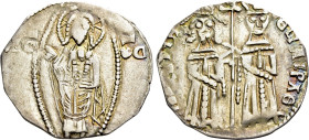 SERBIA. Stefan Uroš IV Dušan, with Elena (1331-1355). Dinar