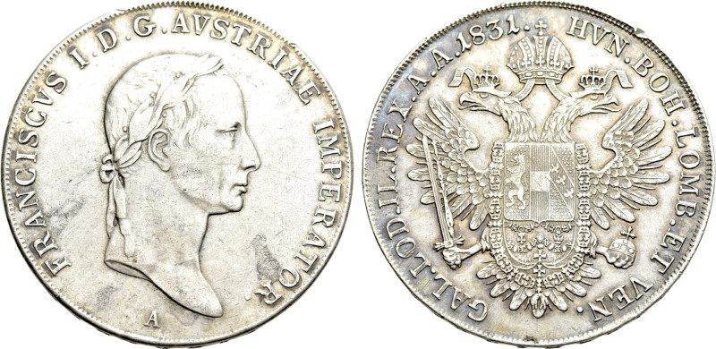 AUSTRIAN EMPIRE. Franz I (1804-1835). Taler (1831-A). Vienna. 

Obv: FRANCISCV...
