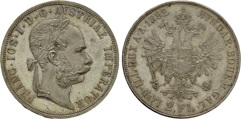 AUSTRIAN EMPIRE. Franz Joseph I (1848-1916). Doppelgulden (1892). Wien (Vienna)....