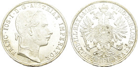 AUSTRIAN EMPIRE. Franz Joseph I (1848-1916). 1 Gulden / 1 Florin (1861). Vienna (Wien)