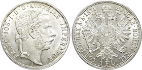 AUSTRIAN EMPIRE. Franz Joseph I (1848-1916). 1 Gulden / 1 Florin (1871-A). Vienna