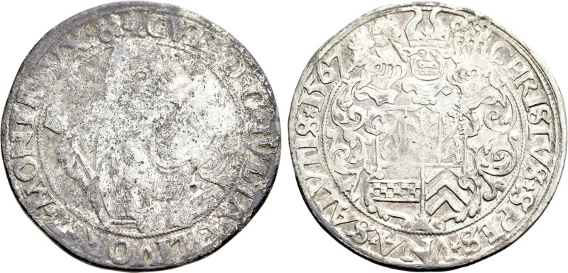 GERMANY. Jülich-Kleve-Berg. Wilhelm (1539-1592). 1/2 Taler (1567). Mülheim. 

...