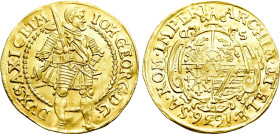 GERMANY. Saxony. Johann Georg I (1615-1656). GOLD 2 Dukat (1636)