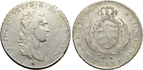 GERMANY. Saxony. Frederick Augustus I (1806-1827). 4⁄3 Saxon thaler - 1 Conventionsthaler (1809)
