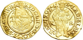 HUNGARY. Rudolf II (1576-1612). GOLD Ducat (1592-KB). Kremnitz
