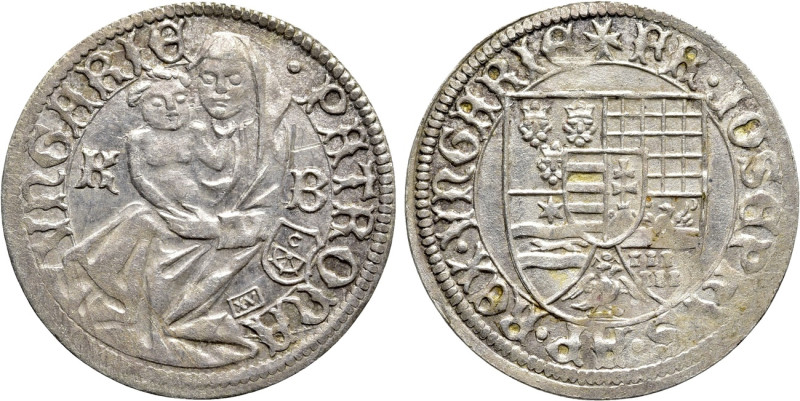 HUNGARY. Franz Joseph I (1848-1916). Denar (1896). Kremnitz. Matthias Corvinus t...